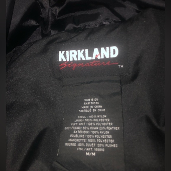 Down Black Puffer Coat Jacket  size medium - Picture 10 of 15